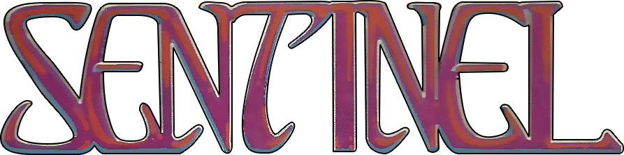 The Sentinel logo for Commodore 64